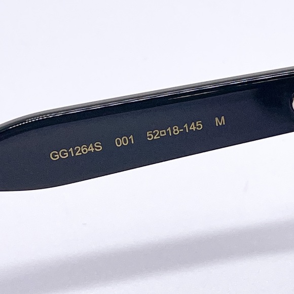 NEW GUCCI GG1264S 001 UNISEX BLACK GUCCI SUNGLASSES - Picture 7 of 10